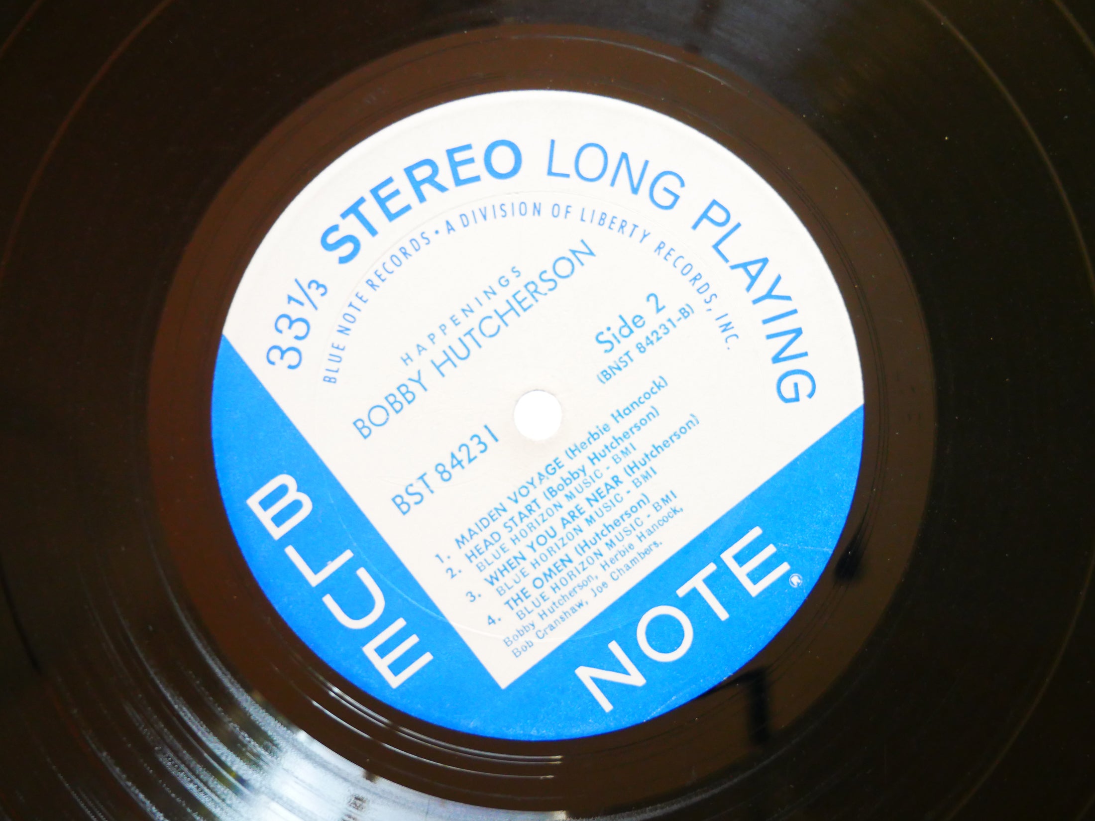 BOBBY HUTCHERSON Happenings LP BLUE NOTE BST 84231 RVG LIBERTY Herbie Hancock