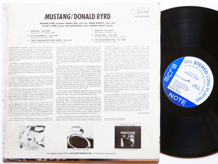 DONALD BYRD Mustang! LP BLUE NOTE BST 84238 US 1968 Hank Mobley McCoy Tyner VG+