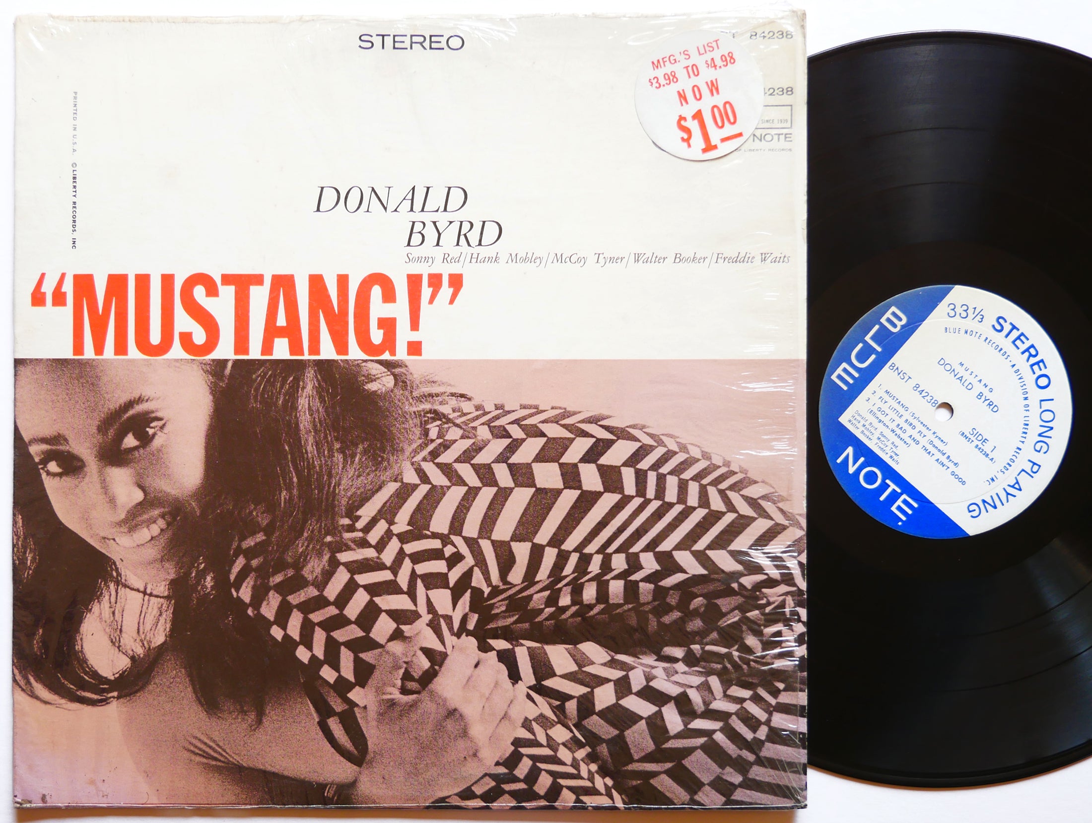 DONALD BYRD Mustang! LP BLUE NOTE BST 84238 US 1968 Hank Mobley McCoy Tyner VG+