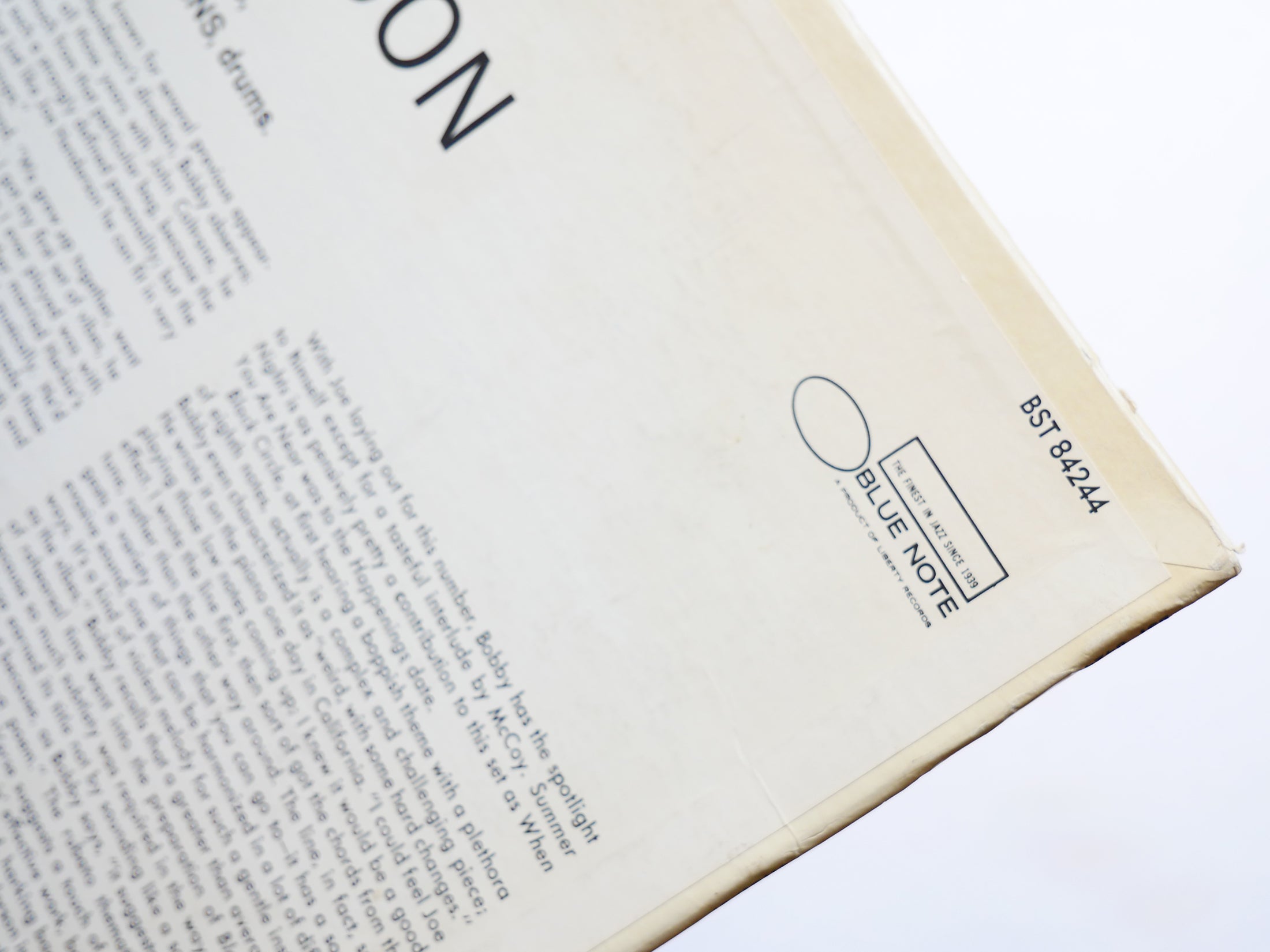 BOBBY HUTCHERSON Stick-Up! LP BLUE NOTE 84244 US 1969 Joe Henderson McCoy Tyner