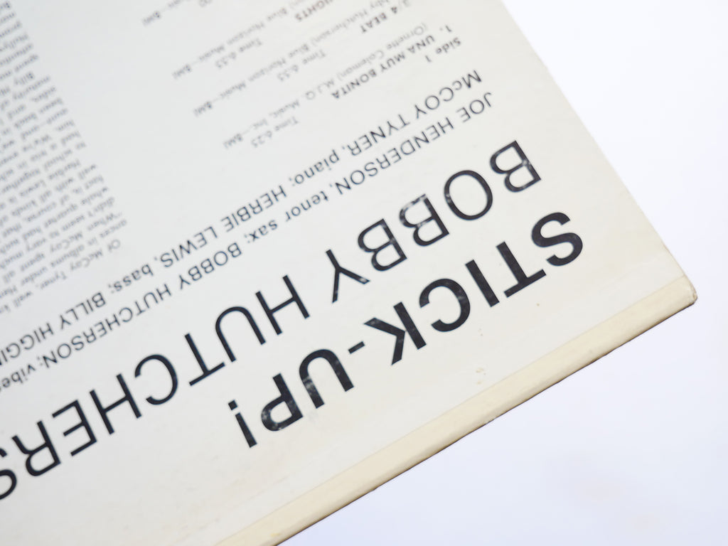 BOBBY HUTCHERSON Stick-Up! LP BLUE NOTE 84244 US 1969 Joe Henderson McCoy Tyner