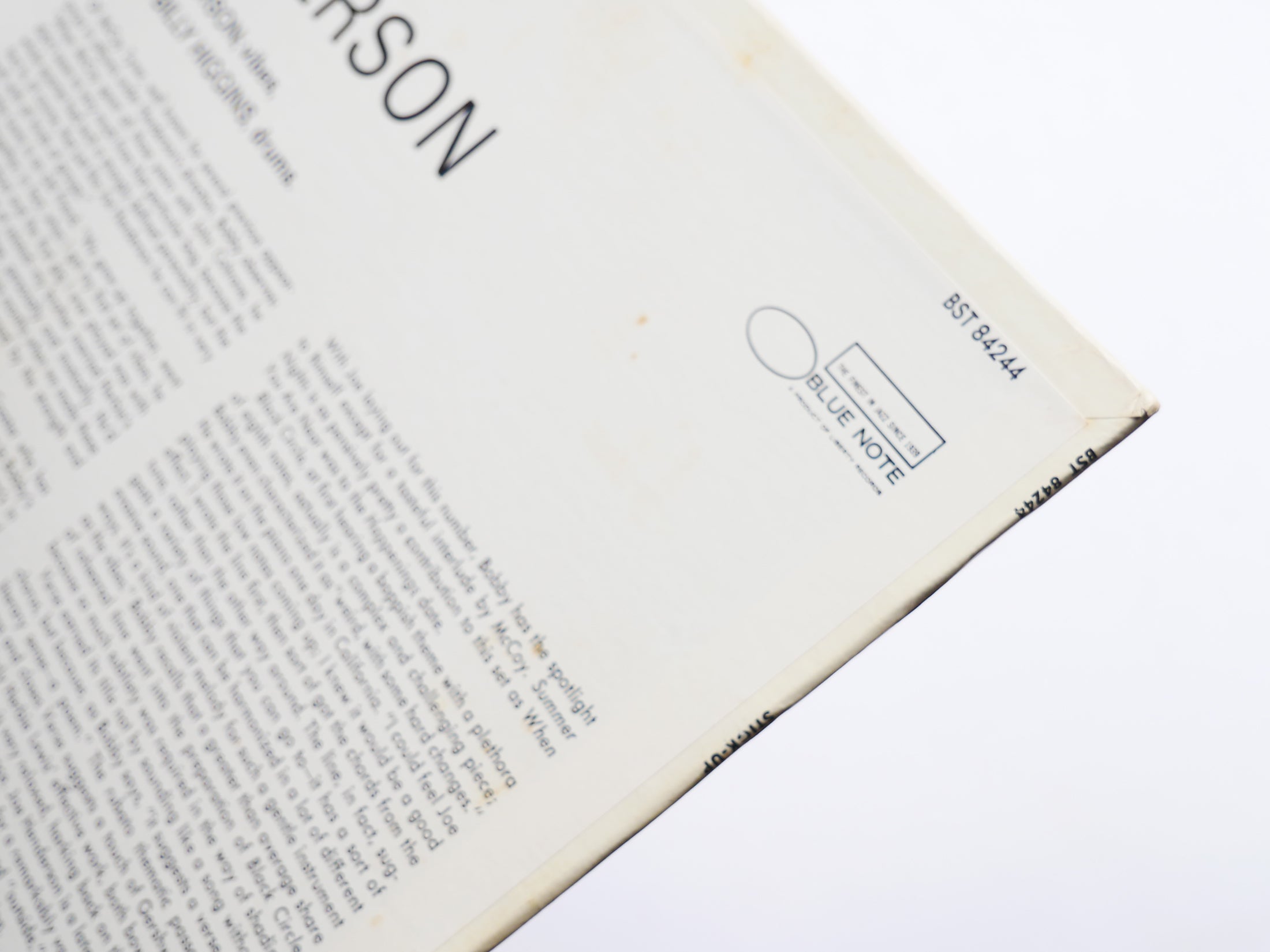 BOBBY HUTCHERSON Stick-Up! LP BLUE NOTE 84244 US 1969 Joe Henderson McCoy Tyner