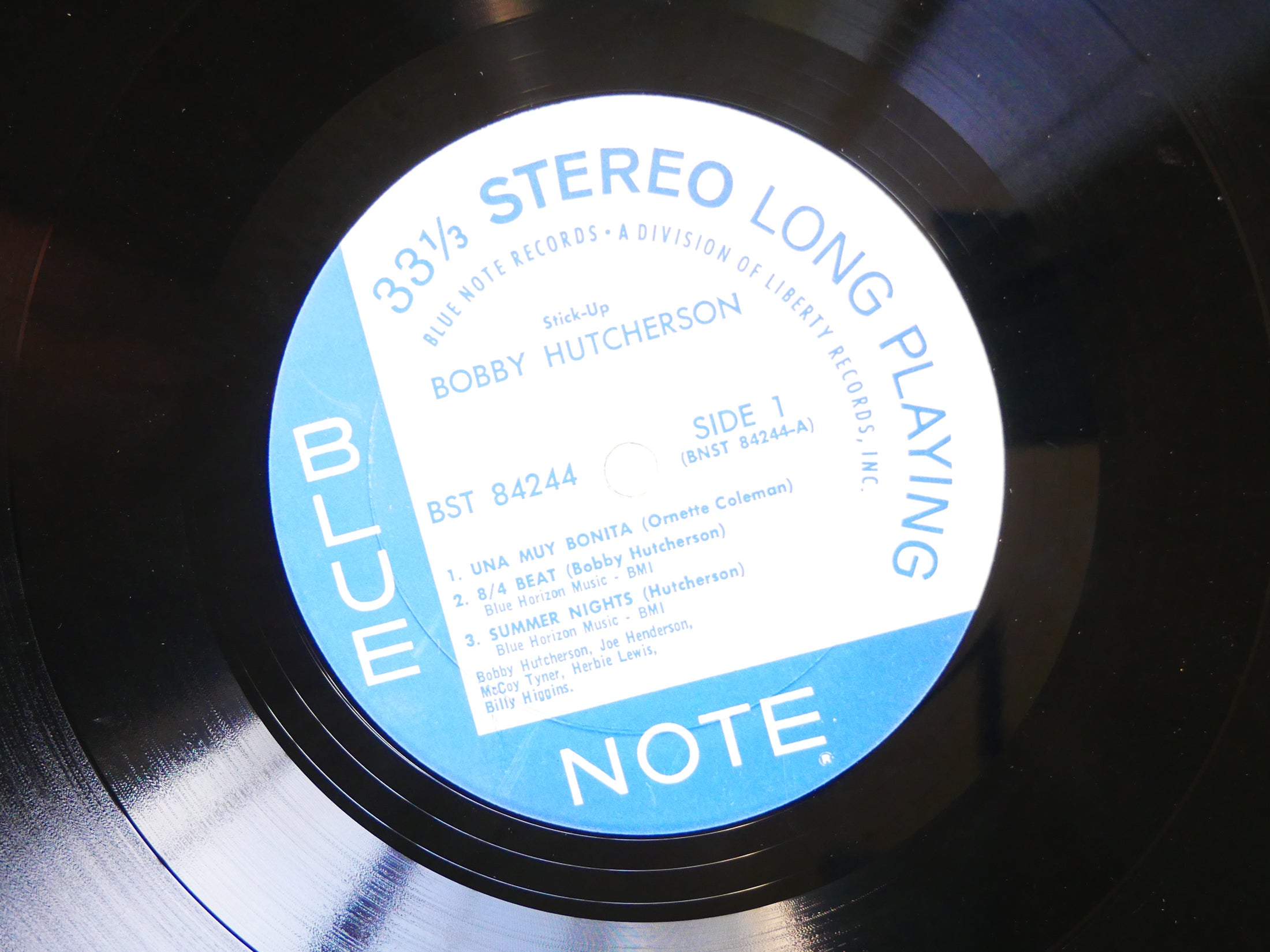 BOBBY HUTCHERSON Stick-Up! LP BLUE NOTE 84244 US 1969 Joe Henderson McCoy Tyner