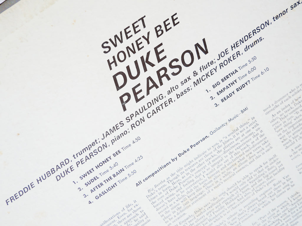 DUKE PEARSON Sweet Honey Bee BLUE NOTE 84252 Joe Henderson Freddie Hubbard VG+