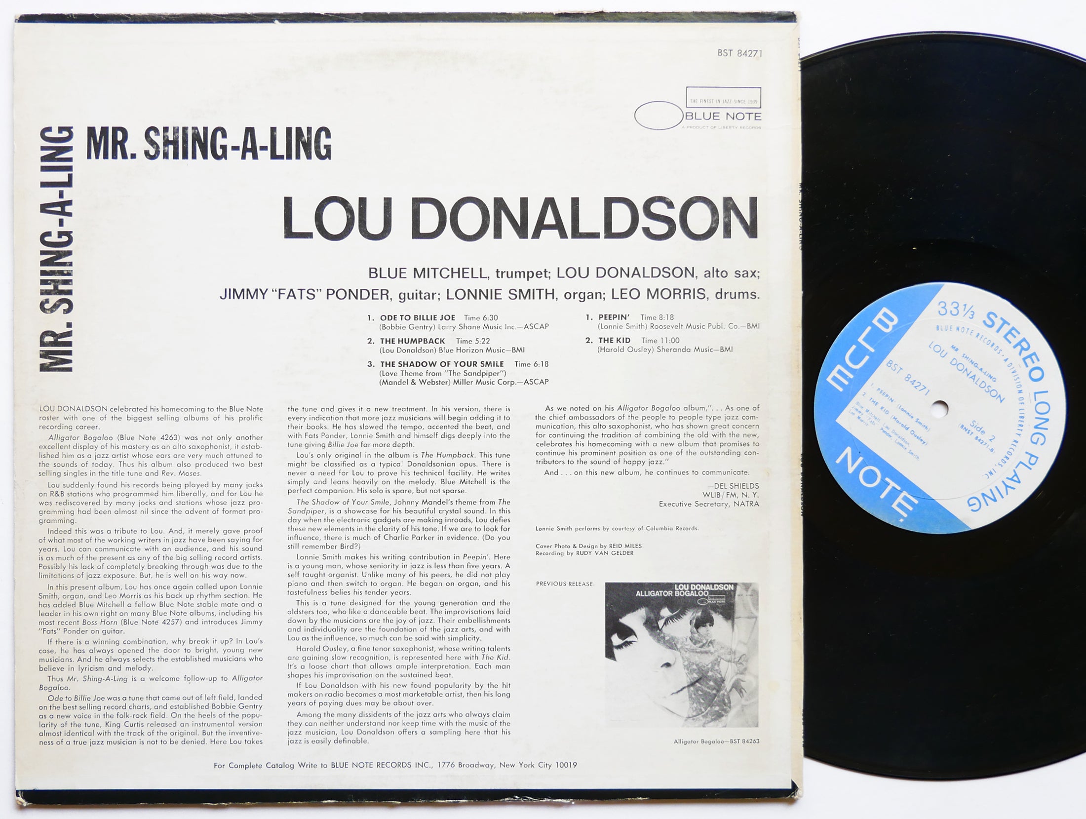 LOU DONALDSON Mr. Shing-A-Ling LP BLUE NOTE BST 84271 US 1967 RVG Blue Mitchell