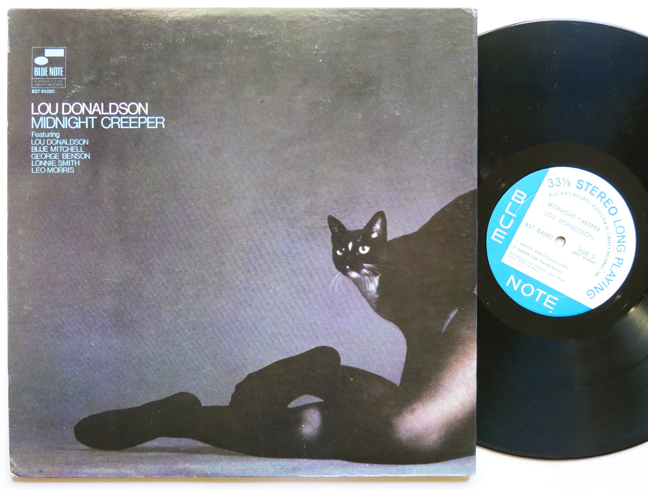 LOU DONALDSON Midnight Creeper LP BLUE NOTE BST 84280 US 1968 Blue Mitchell VG+