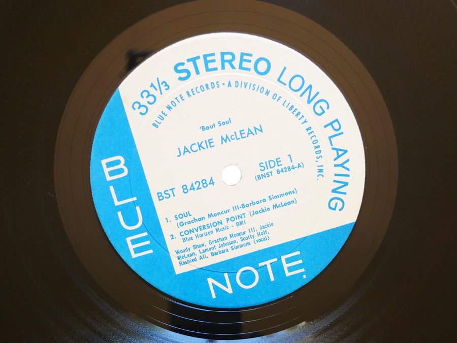 JACKIE MCLEAN 'Bout Soul LP BLUE NOTE 84284 JAZZ Grachan Moncur III Rashied Ali