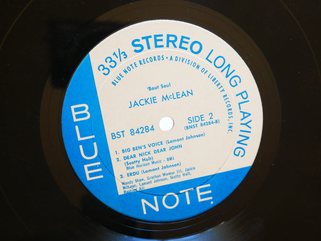 JACKIE MCLEAN 'Bout Soul LP BLUE NOTE 84284 JAZZ Grachan Moncur III Rashied Ali