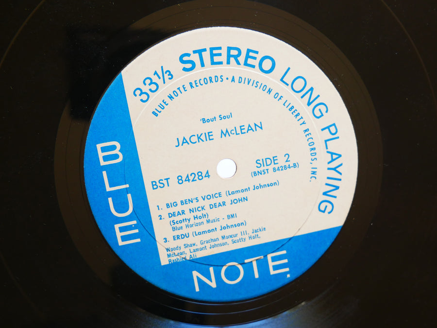 JACKIE MCLEAN 'Bout Soul LP BLUE NOTE 84284 JAZZ Grachan Moncur III Rashied Ali