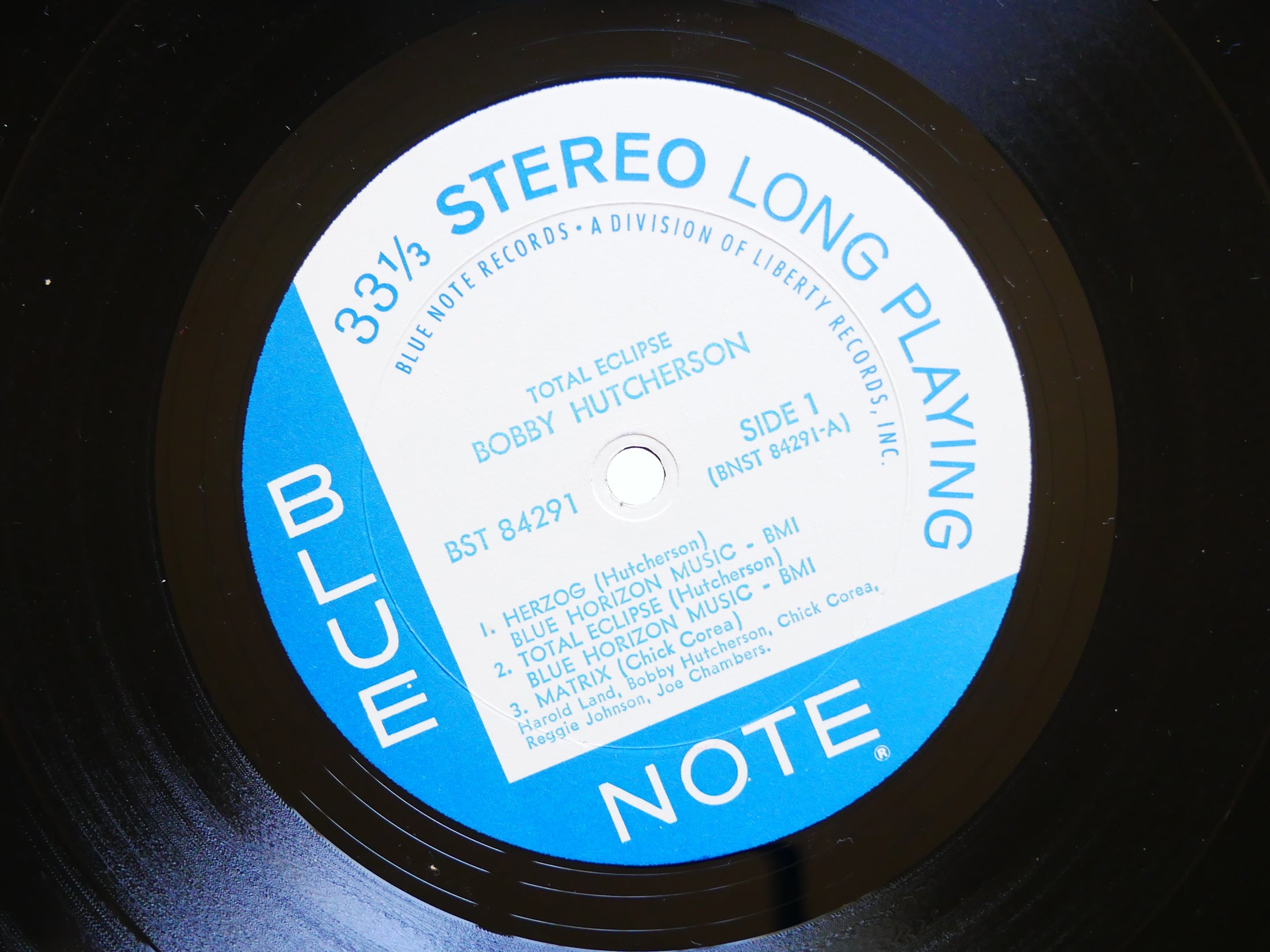 BOBBY HUTCHERSON Total Eclipse LP BLUE NOTE BST 84291 US 1968 Harold Land VG+