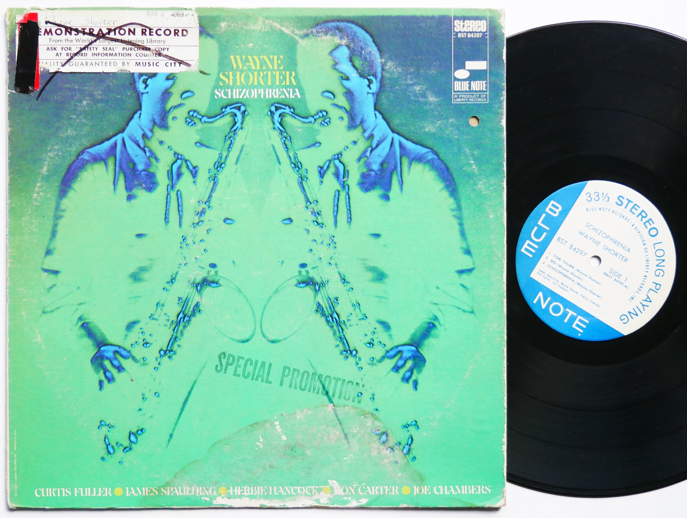 WAYNE SHORTER Schizophrenia LP BLUE NOTE 84297 RVG Curtis Fuller Herbie Hancock