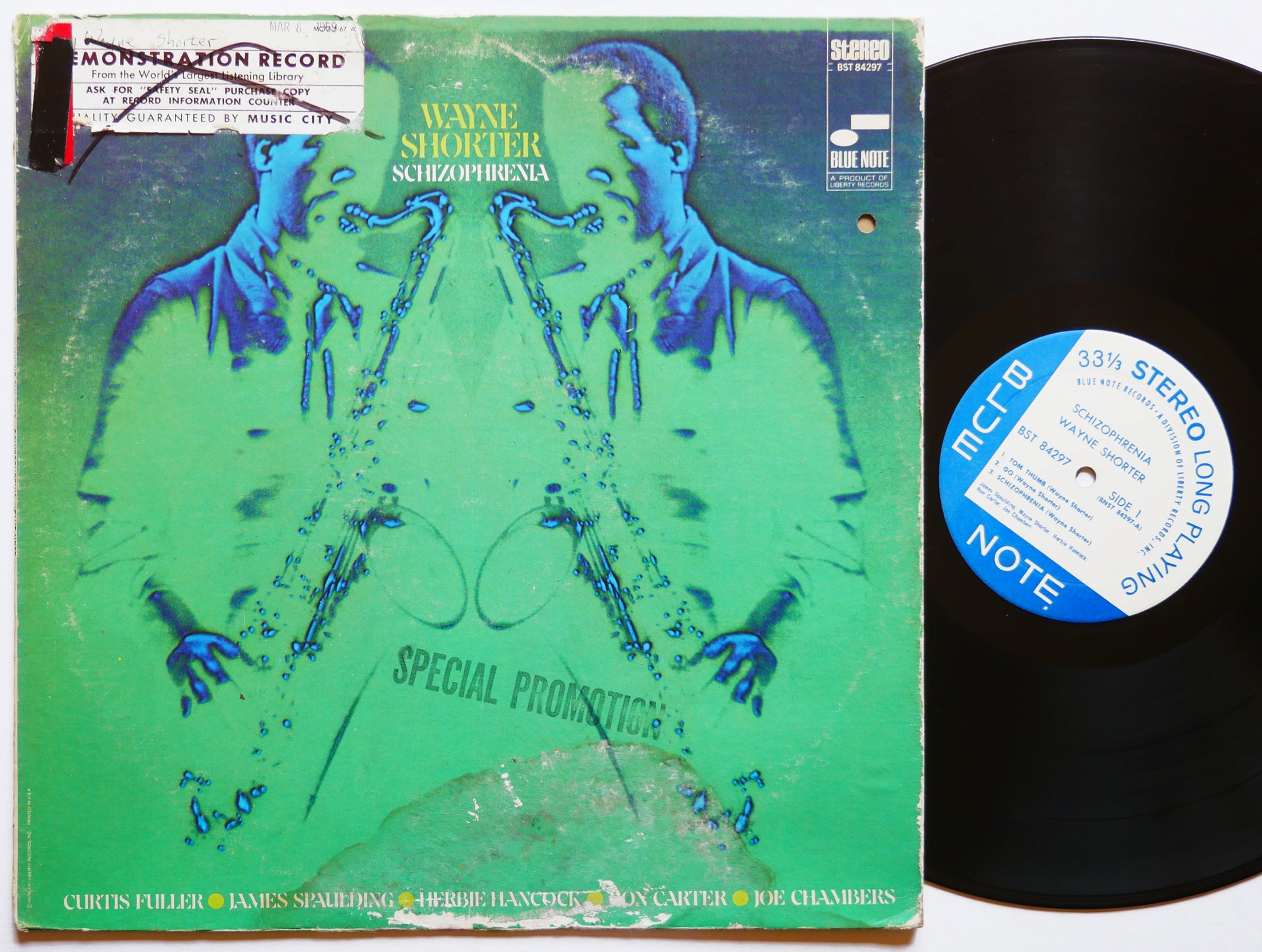 WAYNE SHORTER Schizophrenia LP BLUE NOTE 84297 RVG Curtis Fuller Herbie Hancock