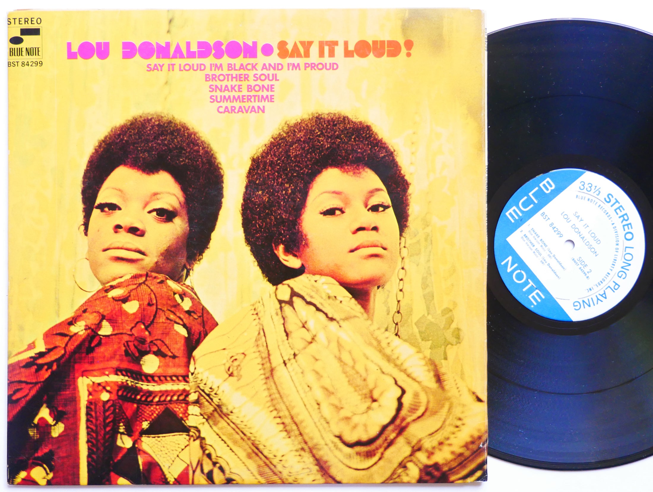 LOU DONALDSON Say It Loud! LP BLUE NOTE BST 84299 US 1969 JAZZ Blue Mitchell VG+