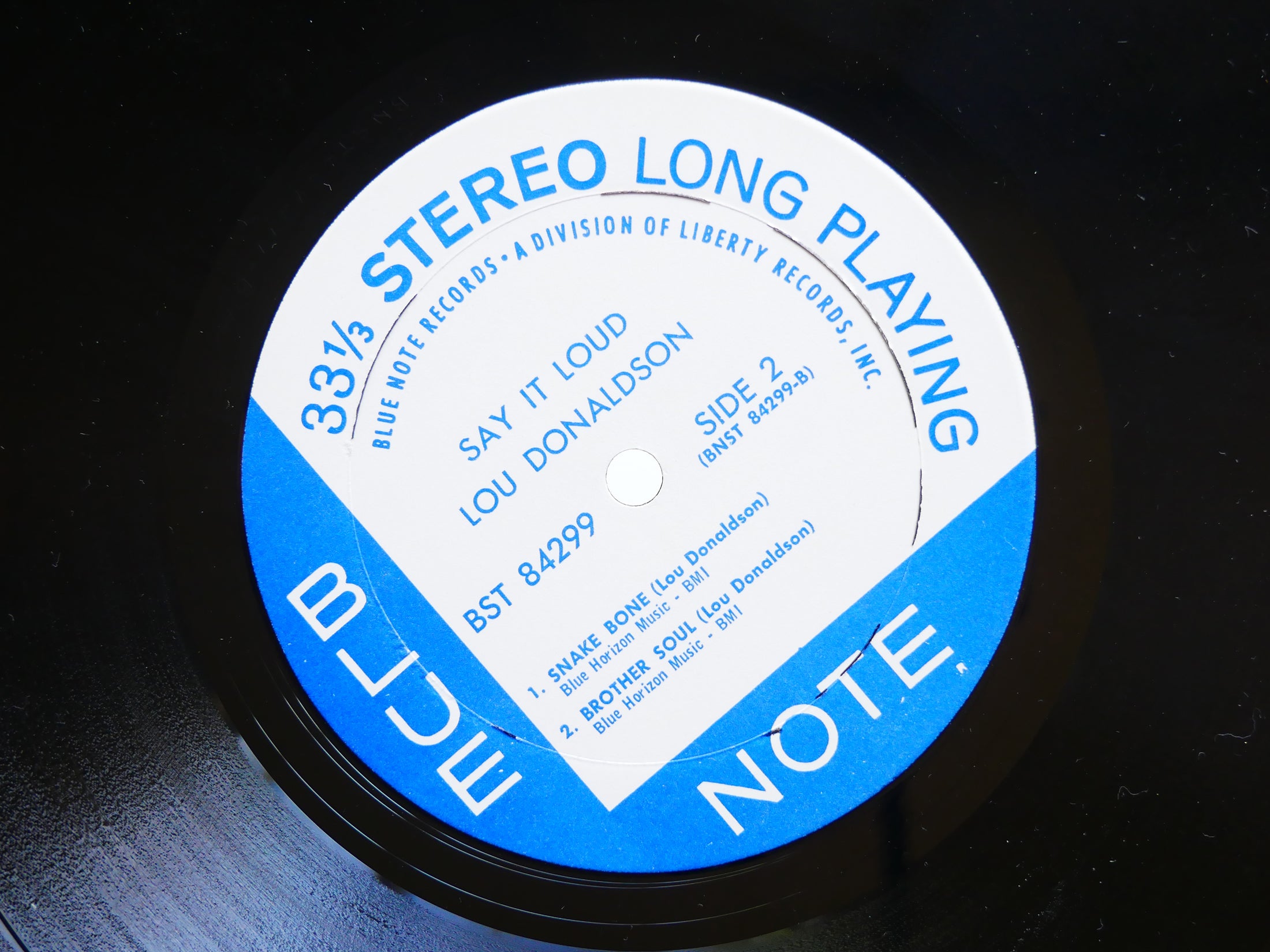 LOU DONALDSON Say It Loud! LP BLUE NOTE BST 84299 US 1969 JAZZ Blue Mitchell VG+