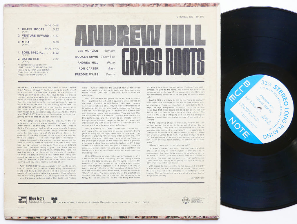 ANDREW HILL Grass Roots LP BLUE NOTE BST 84303 US 1968 Lee Morgan Booker Ervin