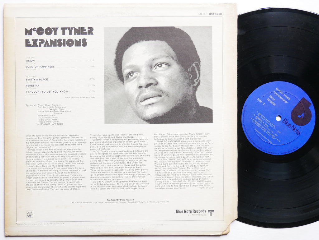 MCCOY TYNER Expansions LP BLUE NOTE BST 84338 US 1973 Gary Bartz Wayne Shorter