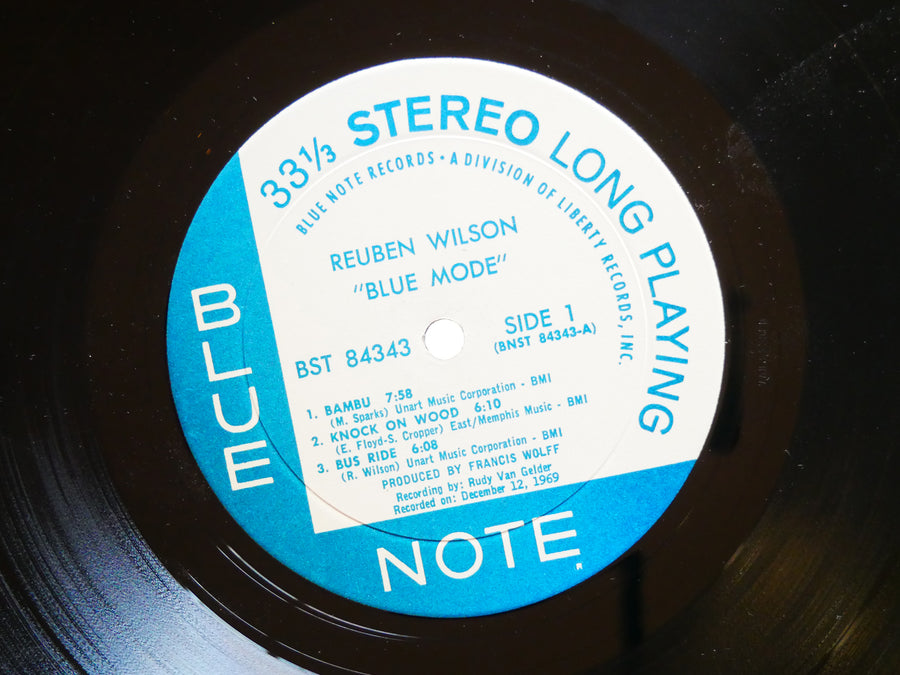 REUBEN WILSON Blue Mode LP BLUE NOTE BST 84343 US 1970 RVG Melvin Sparks VG+