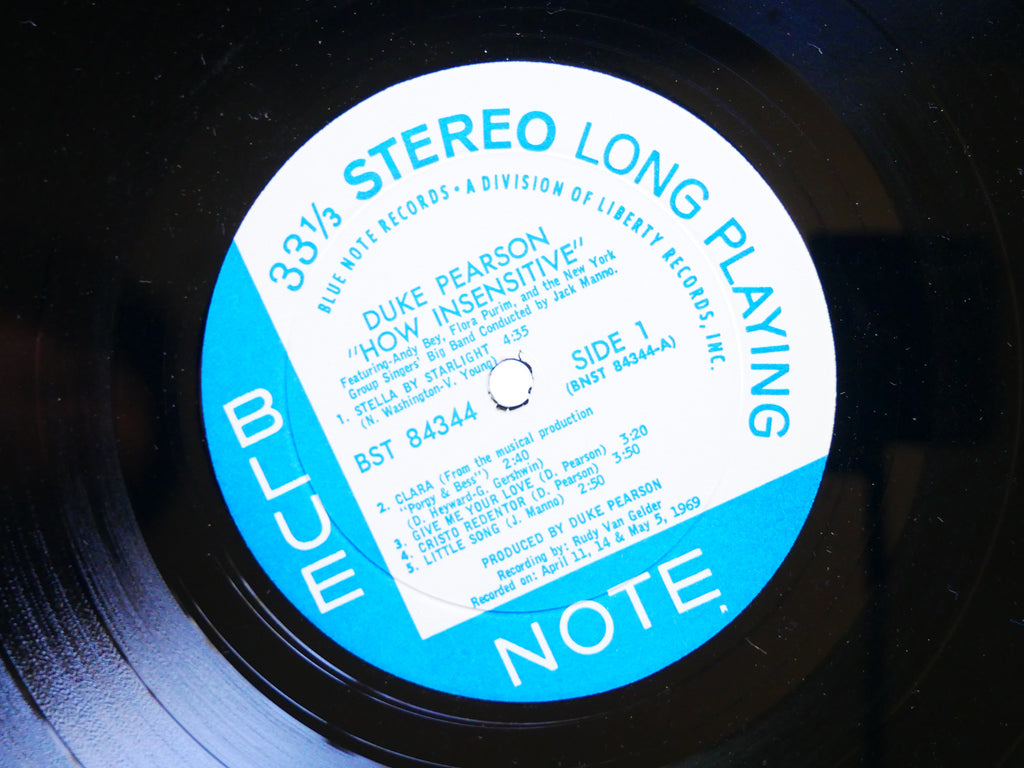 DUKE PEARSON How Insensitive LP BLUE NOTE BST 84344 US 1969 RVG Andy Bey VG+