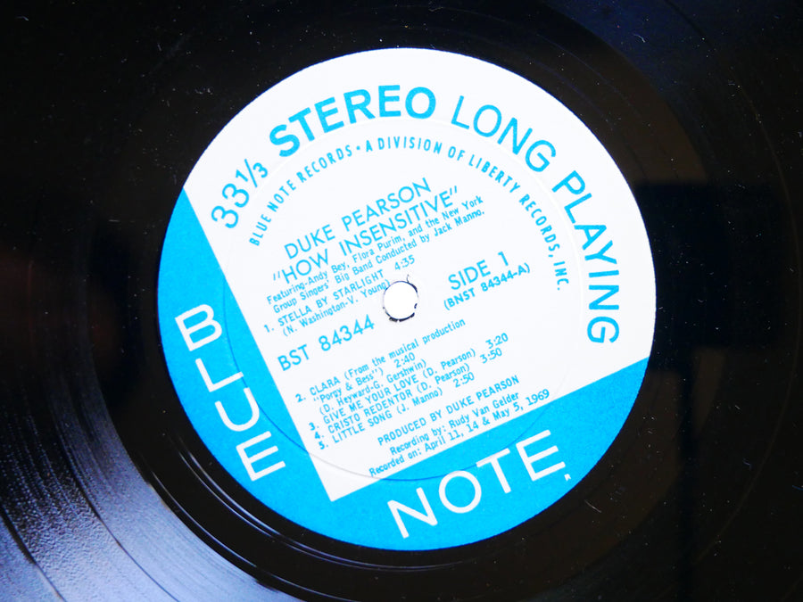 DUKE PEARSON How Insensitive LP BLUE NOTE BST 84344 US 1969 RVG Andy Bey VG+