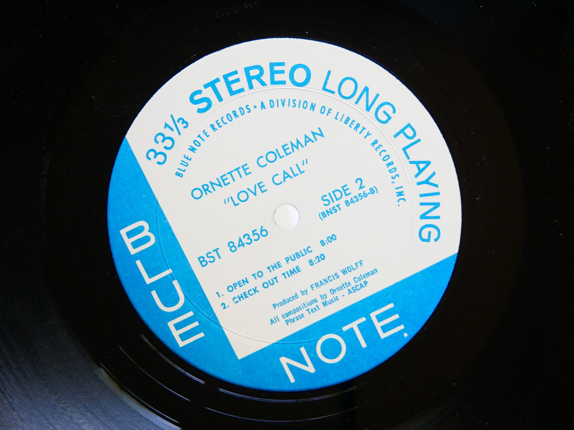 ORNETTE COLEMAN Love Call LP BLUE NOTE BST 84356 US 1971 RVG LIBERTY Elvin Jones
