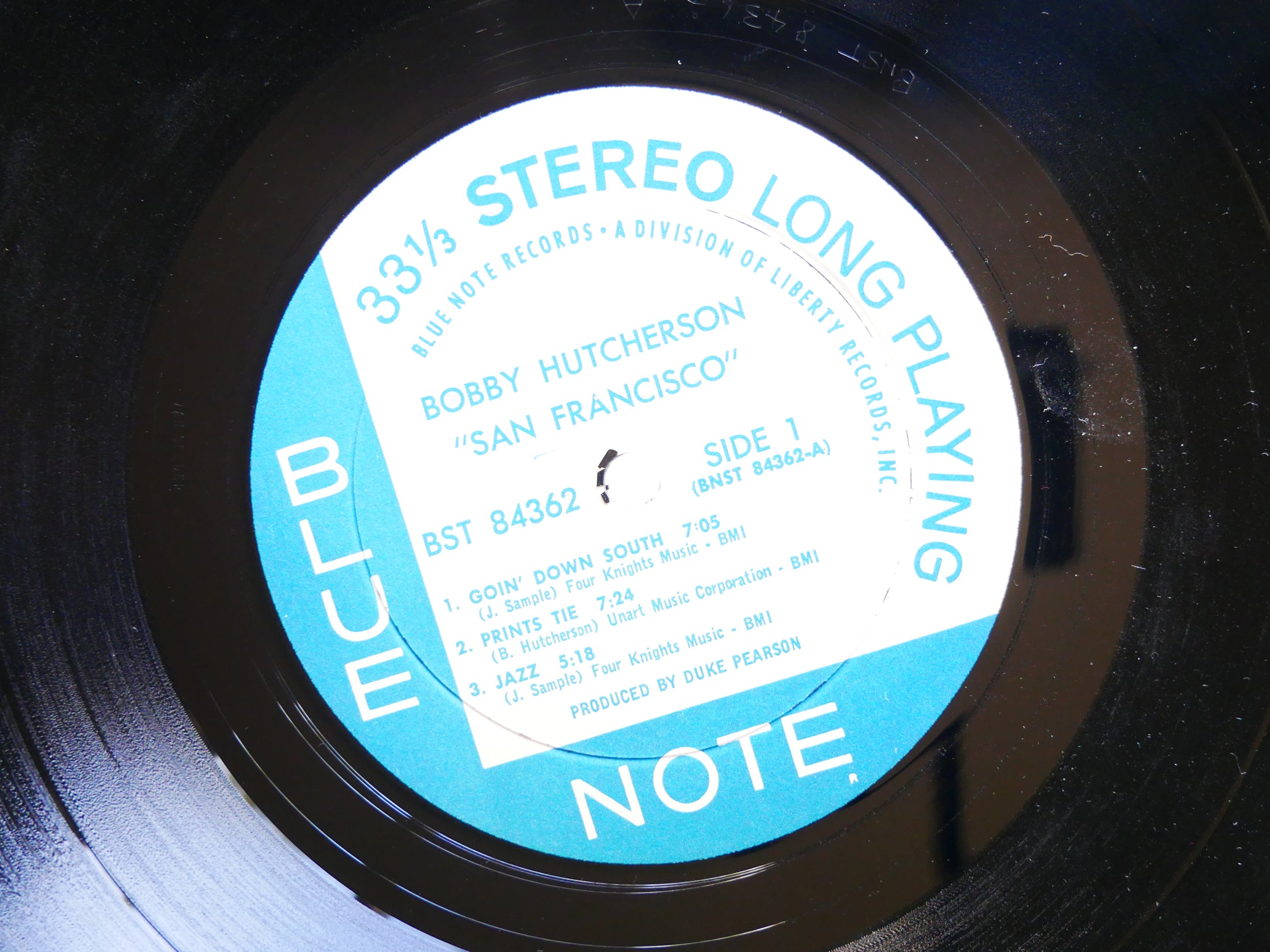 BOBBY HUTCHERSON HAROLD LAND San Francisco LP BLUE NOTE BST 84362 US '71 RVG VG+