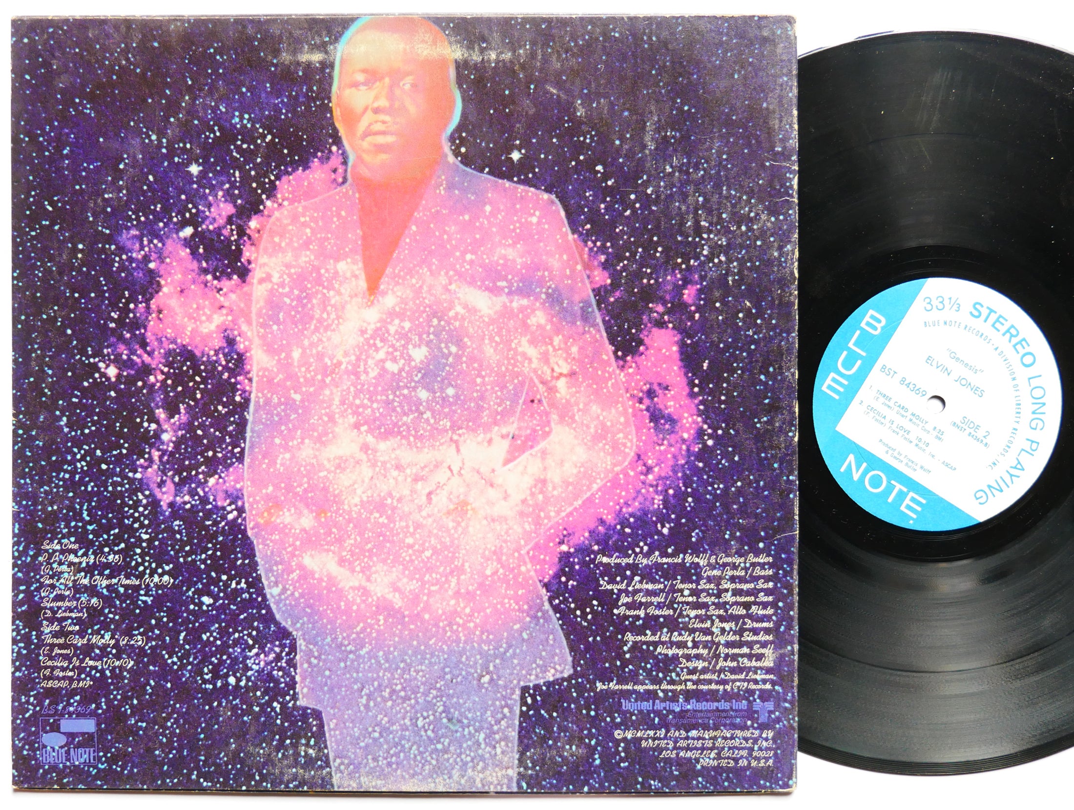 ELVIN JONES Genesis LP BLUE NOTE BST 84369 US 1971 RVG Frank Foster Joe Farrell