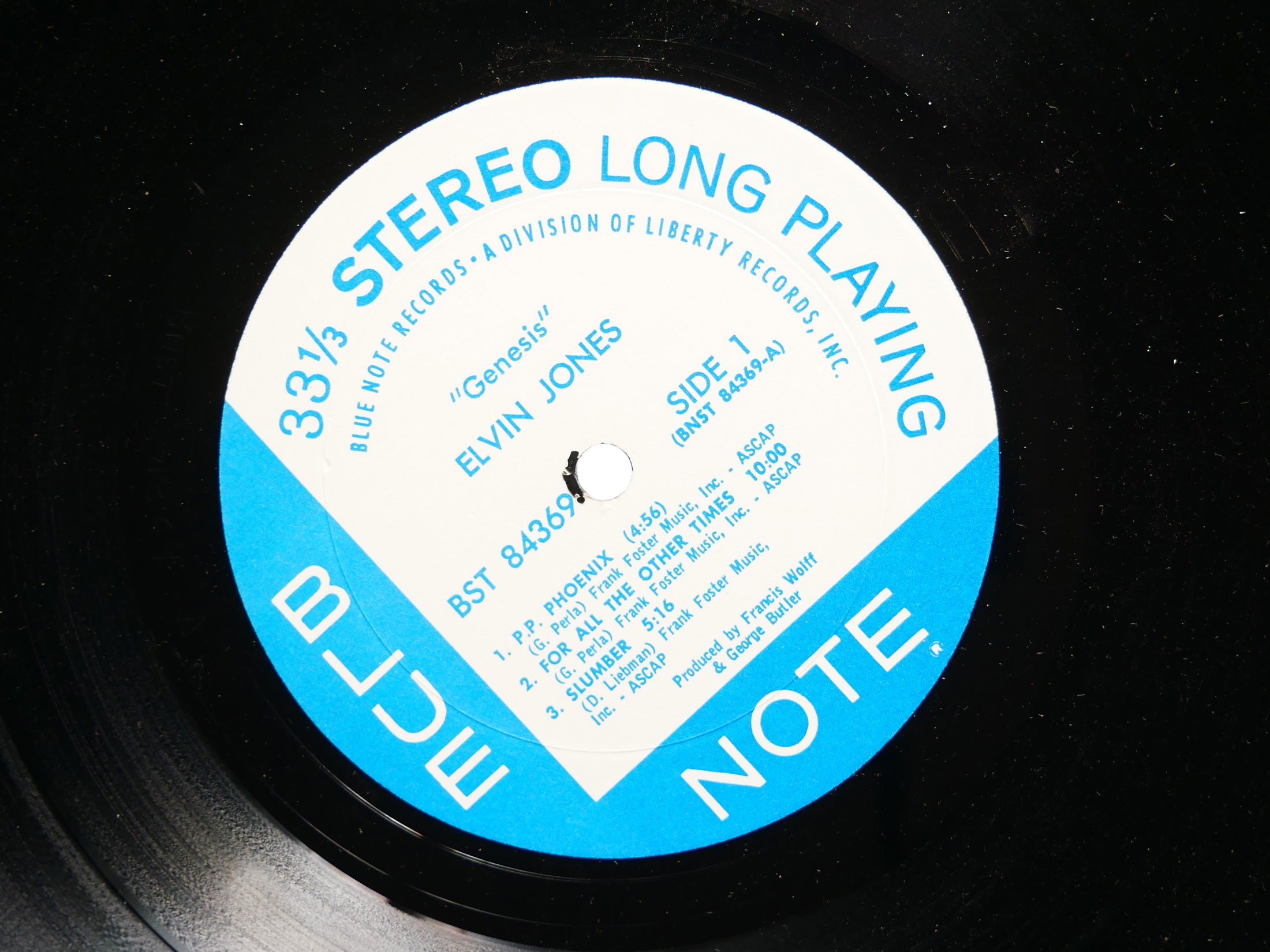 ELVIN JONES Genesis LP BLUE NOTE BST 84369 US 1971 RVG Frank Foster Joe Farrell