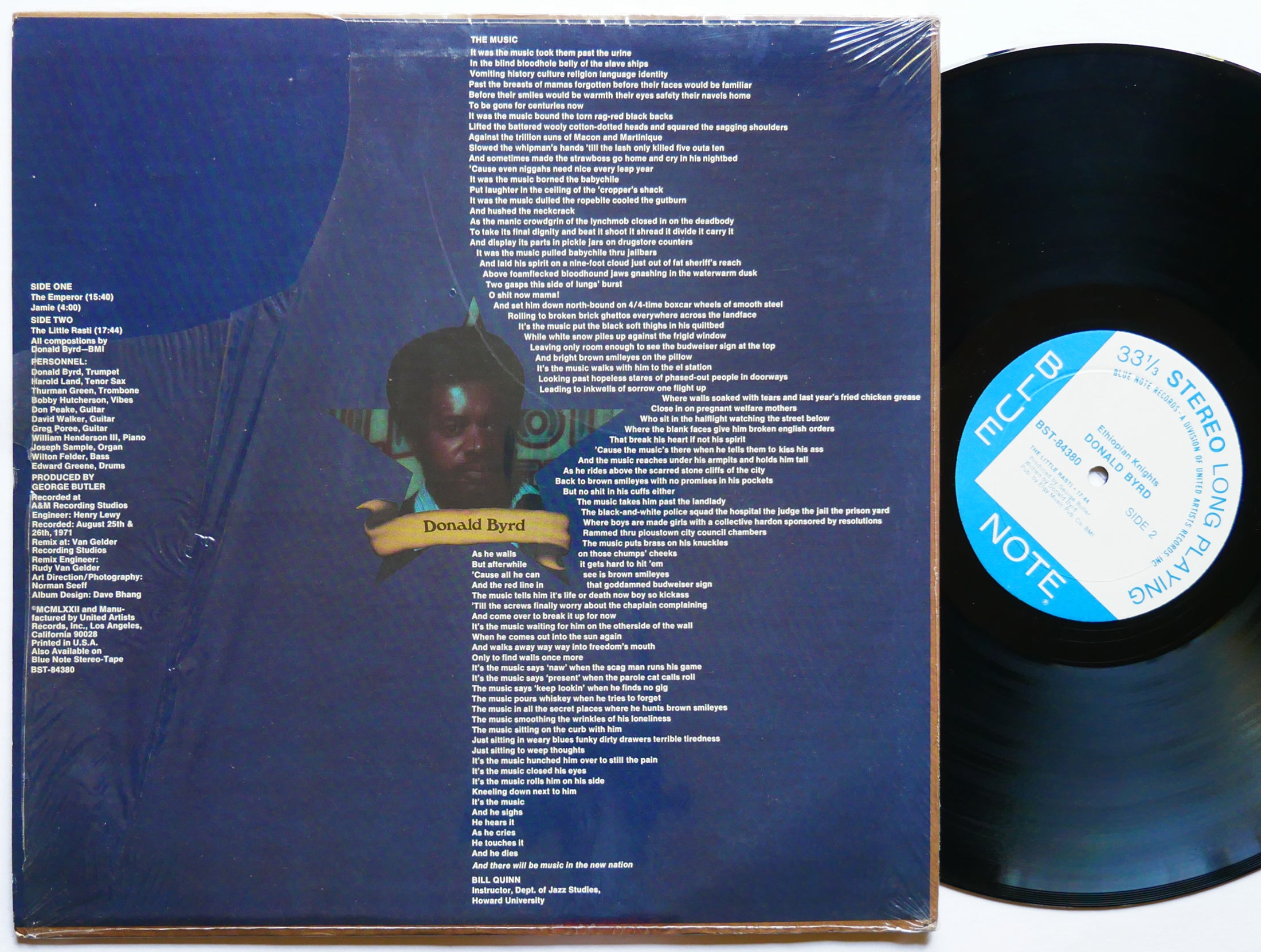 DONALD BYRD Ethiopian Knights LP BLUE NOTE 84380 RVG Bobby Hutcherson CLEAN