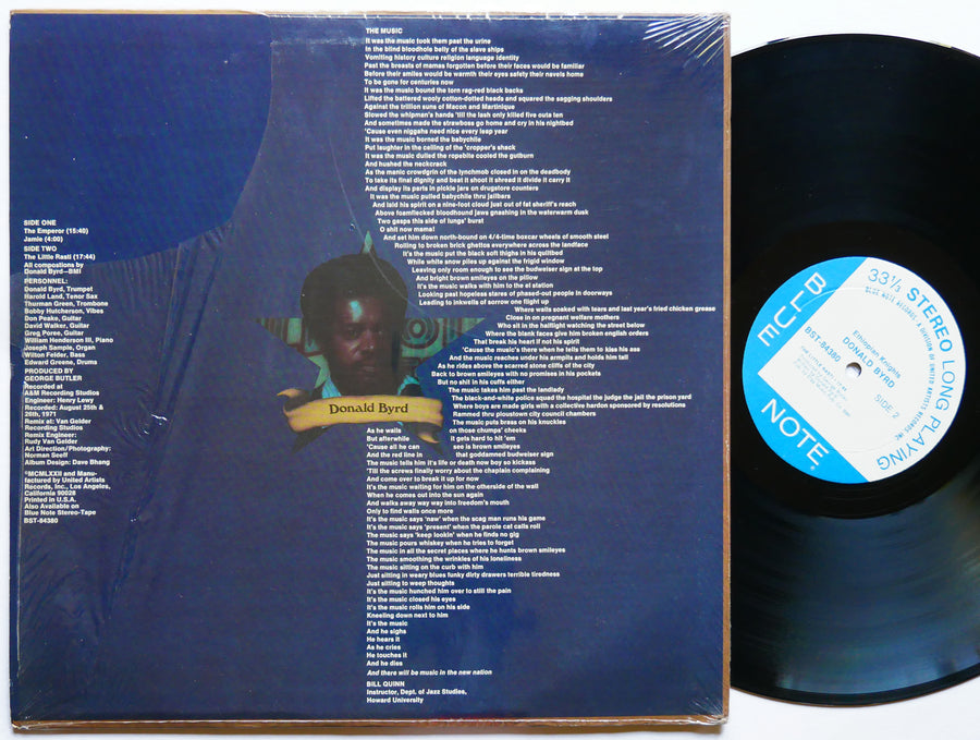 DONALD BYRD Ethiopian Knights LP BLUE NOTE 84380 RVG Bobby Hutcherson CLEAN
