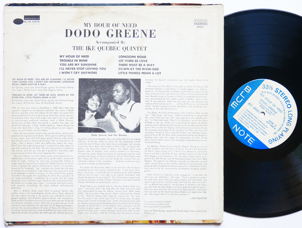 DODO GREENE My Hour Of Need LP BLUE NOTE BST 89001 US '67 Ike Quebec Grant Green
