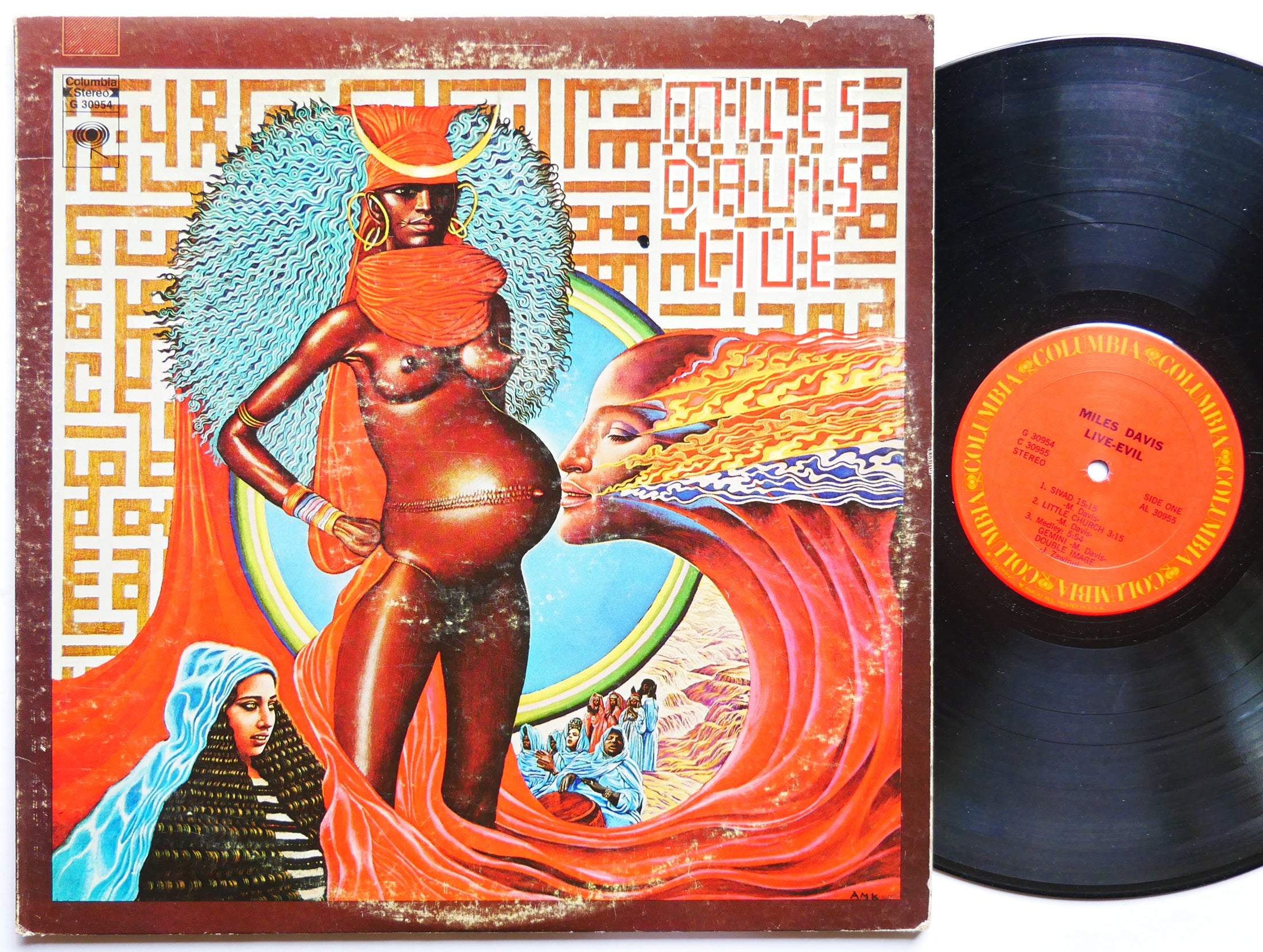 MILES DAVIS Live-Evil 2 x LP COLUMBIA G30954 US '71 Herbie Hancock