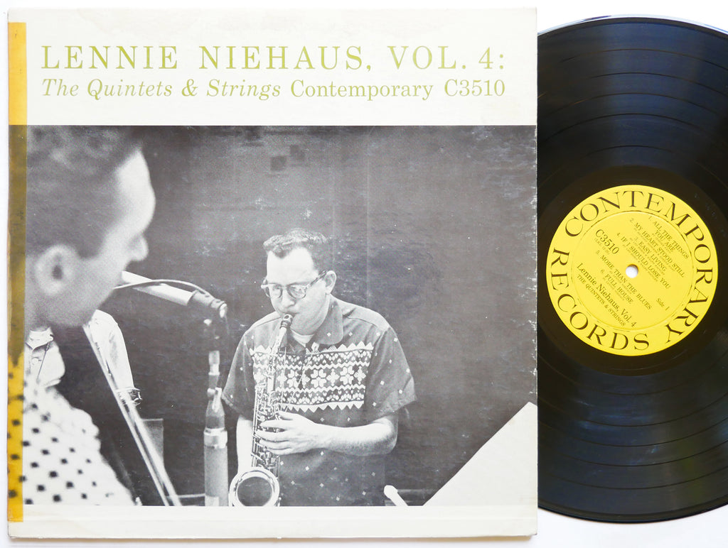 LENNIE NIEHAUS Vol. 4 The Quintets & Strings LP CONTEMPORARY C3510 Hampton Hawes