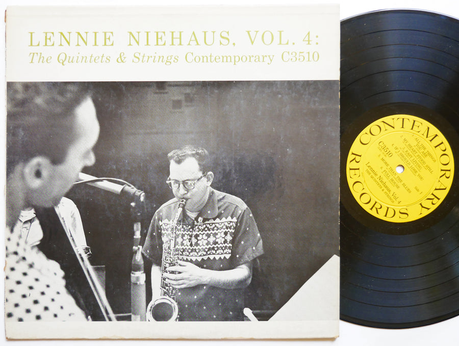 LENNIE NIEHAUS Vol. 4 The Quintets & Strings LP CONTEMPORARY C3510 Hampton Hawes