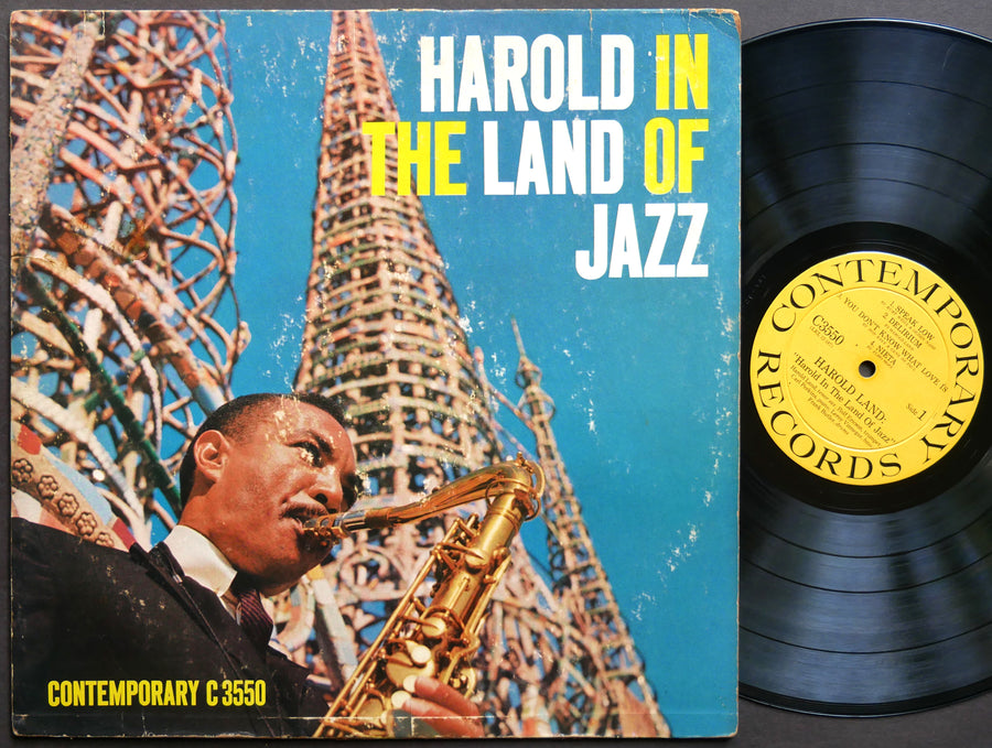 HAROLD LAND Harold In The Land Of Jazz LP CONTEMPORARY C3550 US 1958 DG MONO