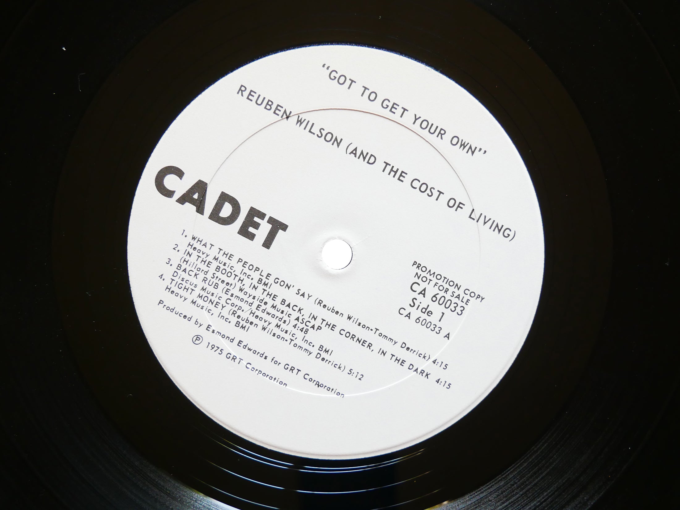 REUBEN WILSON Got To Get Your Own LP CADET CA 60033 US '75 PROMO Jazz Funk CLEAN