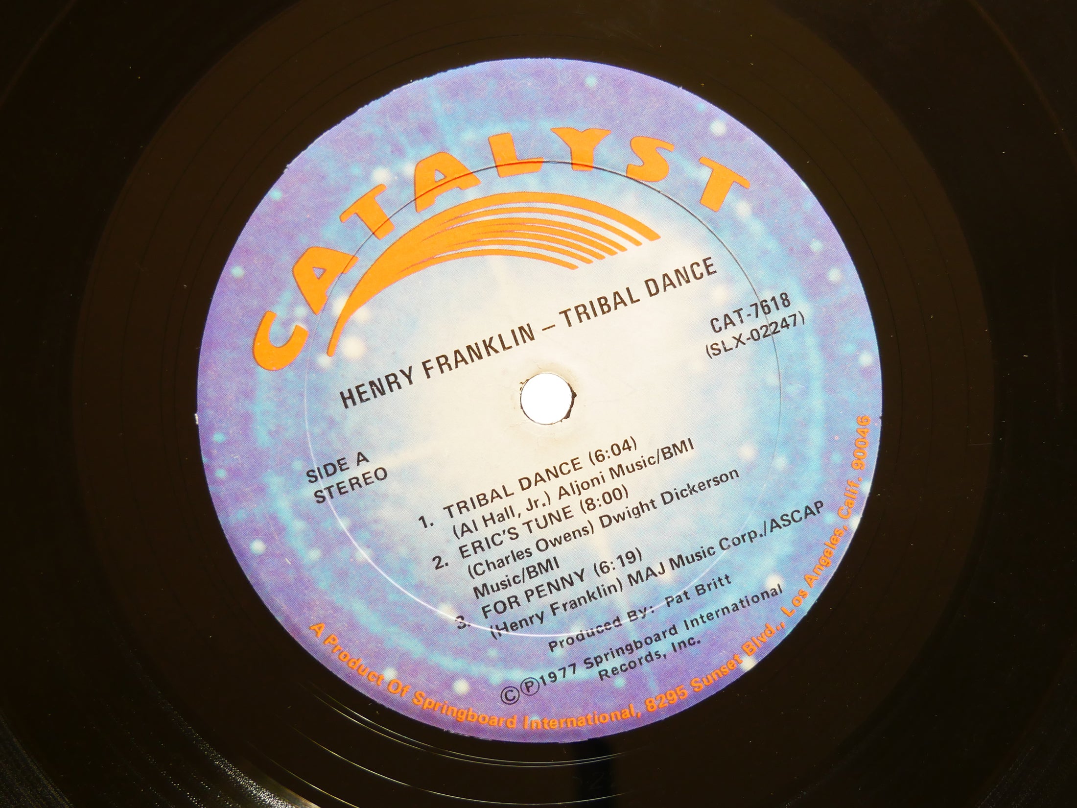 HENRY FRANKLIN Tribal Dance LP CATALYST RECORDS CAT-7618 US 1977 Charles Owens