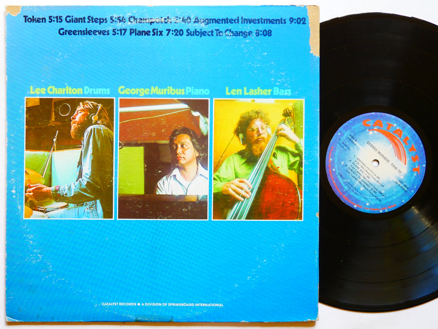 GEORGE MURIBUS Trio '77 LP CATALYST CAT-7619 US 1977 Len Lasher Lee Charlton