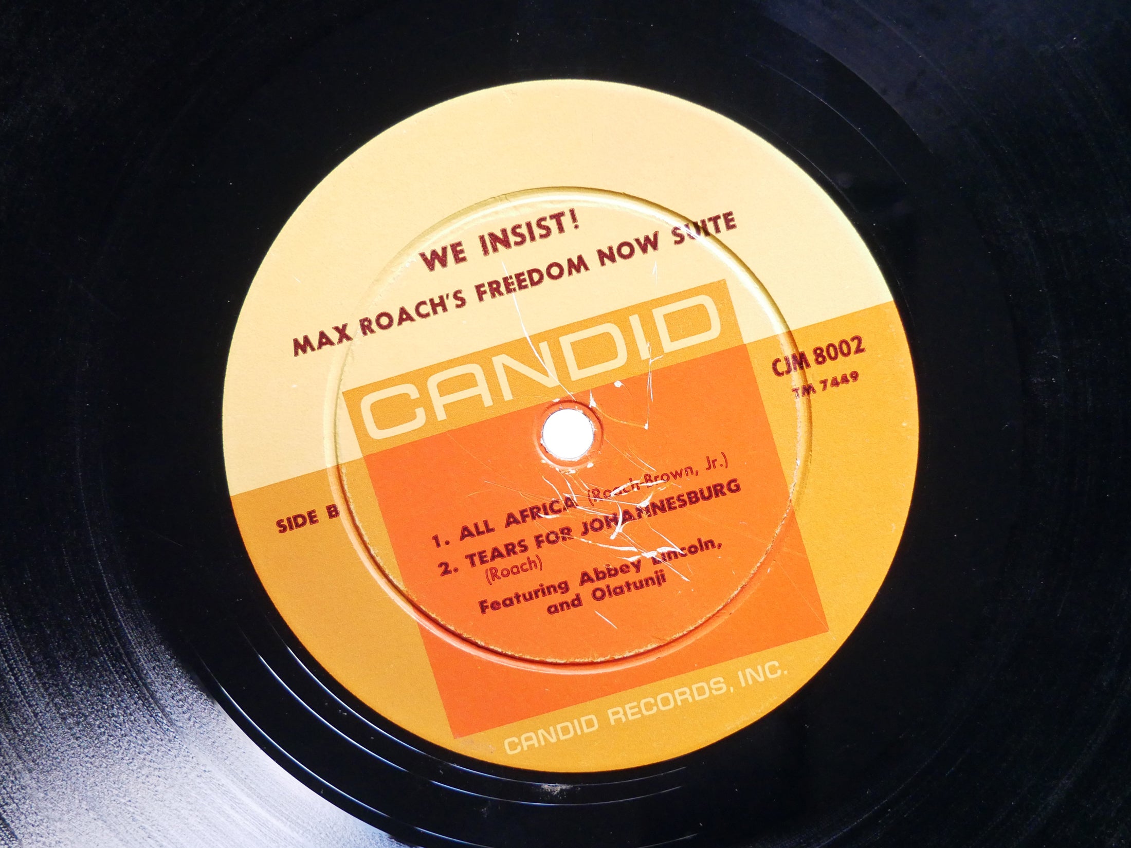 MAX ROACH We Insist! Freedom Now Suite LP CANDID CJM 8002 DG MONO Abbey Lincoln