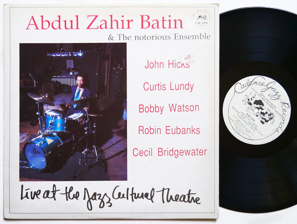ABDUL ZAHIR BATIN Live At The Jazz Cultural Theatre LP CADENCE JAZZ CJR 1029