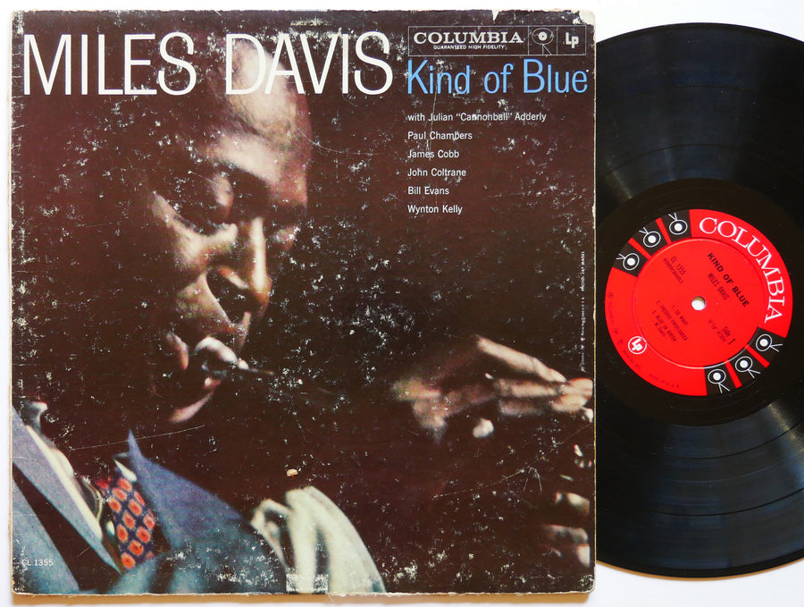 MILES DAVIS Kind Of Blue LP COLUMBIA CL 1355 DG MONO John Coltrane Bill Evans