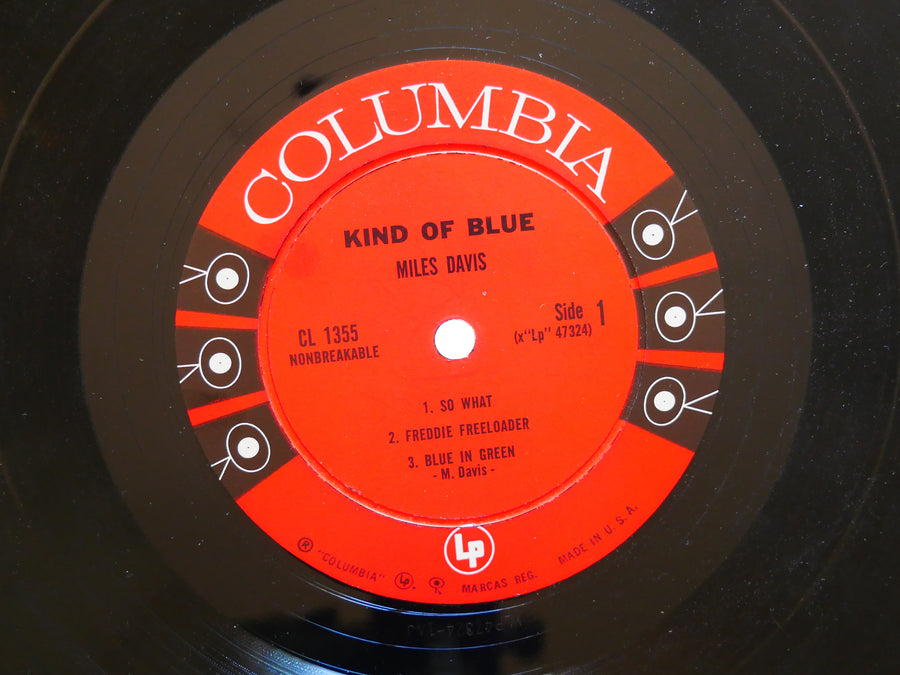 MILES DAVIS Kind Of Blue LP COLUMBIA CL 1355 DG MONO John Coltrane Bill Evans