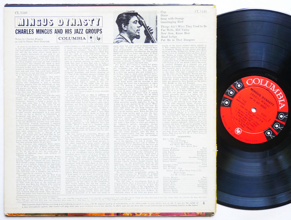 CHARLES MINGUS Mingus Dynasty LP COLUMBIA CL 1440 US 1960 6-EYE DG MONO