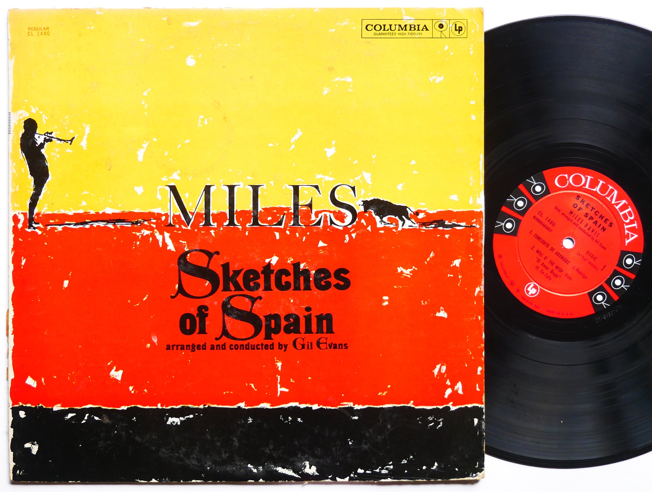 MILES DAVIS Sketches Of Spain LP COLUMBIA CL 1480 US 1960 6-EYE DG MONO JAZZ