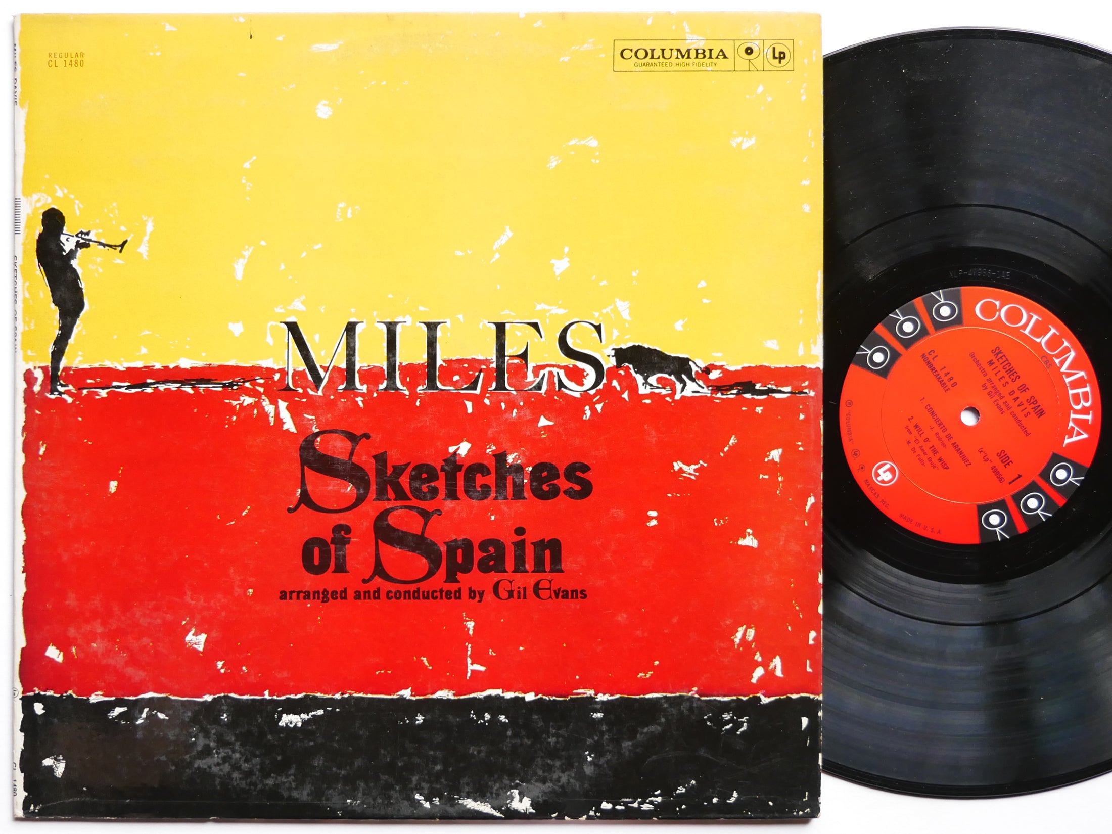 MILES DAVIS Sketches Of Spain LP COLUMBIA CL 1480 US 1961 MONO 6-EYE Gil Evans
