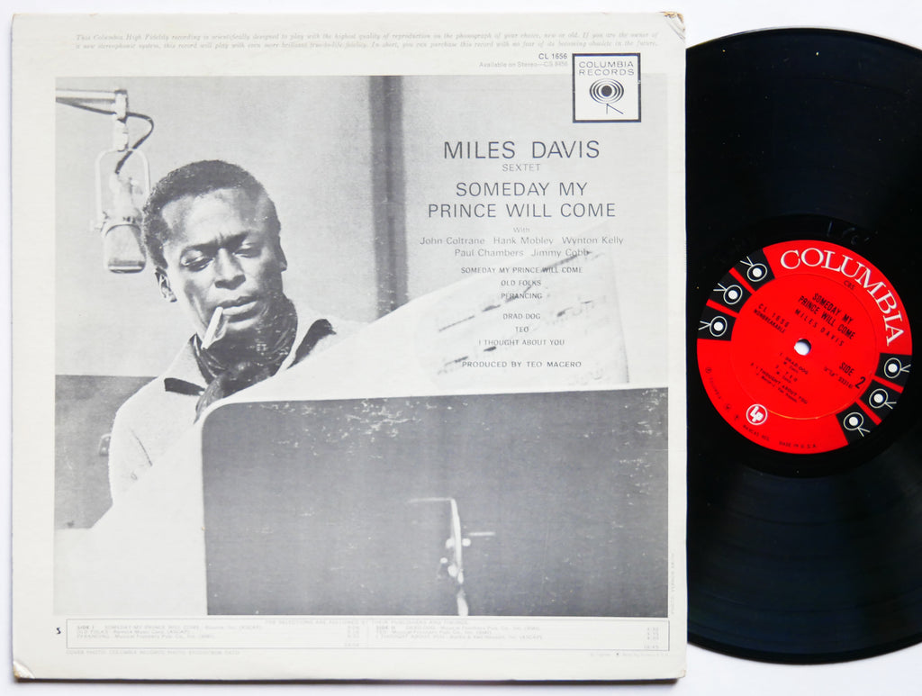 MILES DAVIS Someday My Prince Will Come LP COLUMBIA CL 1656 MONO John Coltrane