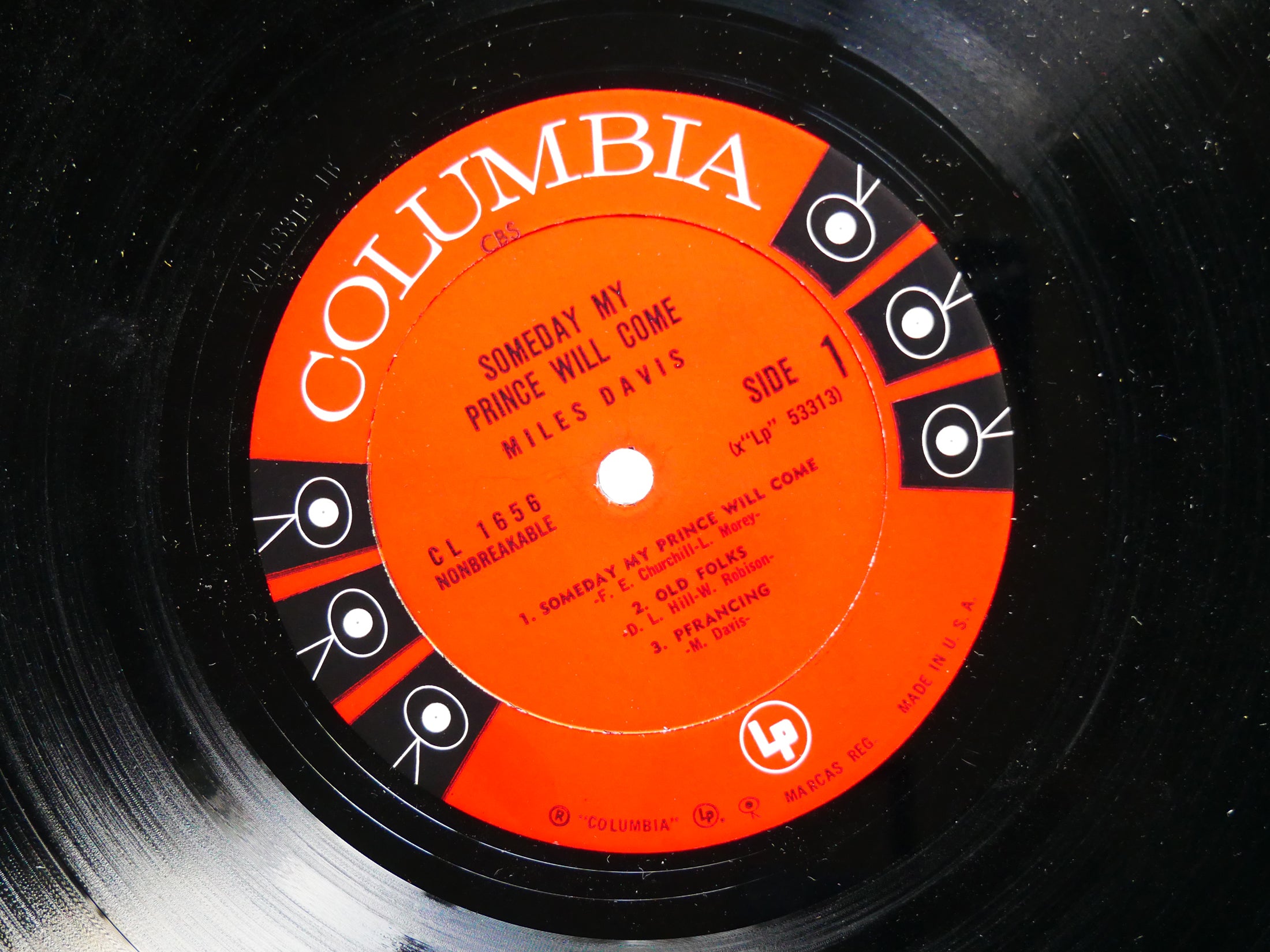 MILES DAVIS Someday My Prince Will Come LP COLUMBIA CL 1656 MONO John Coltrane