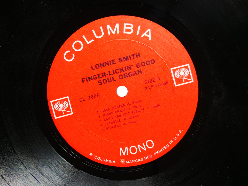 LONNIE SMITH Finger-Lickin' Good Soul Organ LP COLUMBIA CL 2696 US 1967 MONO