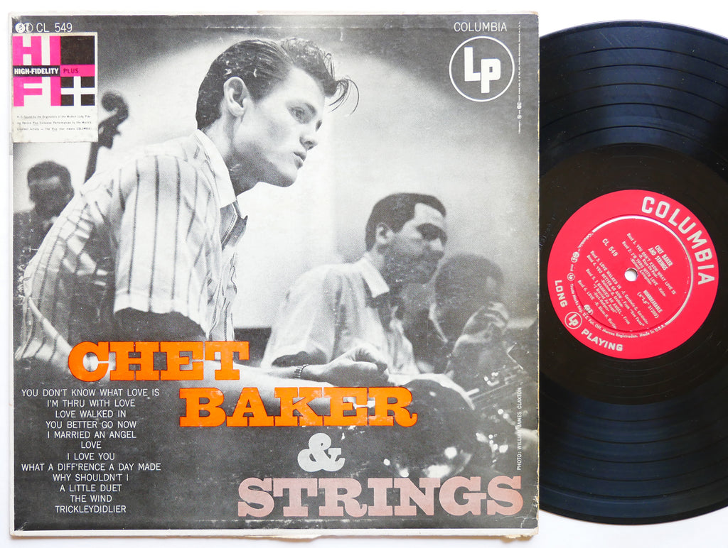 CHET BAKER & Strings LP COLUMBIA CL 549 US 1954 DG MONO Zoot Sims Russ Freeman