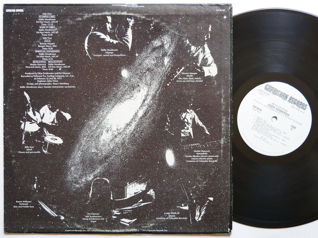 EDDIE HENDERSON Realization LP CAPRICORN CP 0118 US 1973 Herbie Hancock PROMO