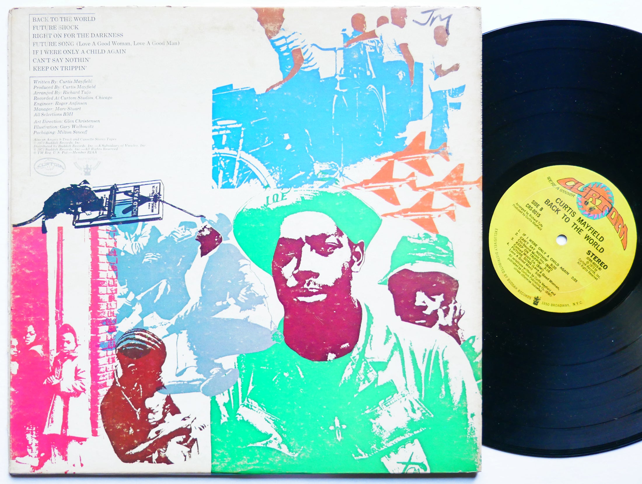 CURTIS MAYFIELD Back To The World LP CURTOM CRS 8015 US 1973 Funk Soul